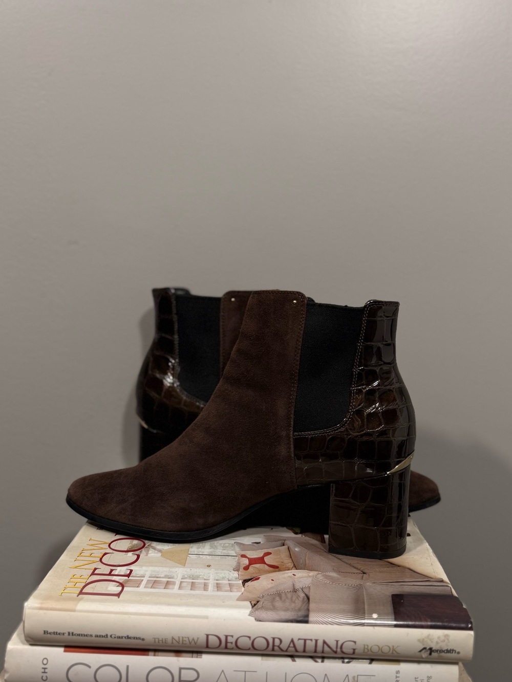Calvin Klein Women’s Brown Suede Ankle Boots - Picture 16 of 16